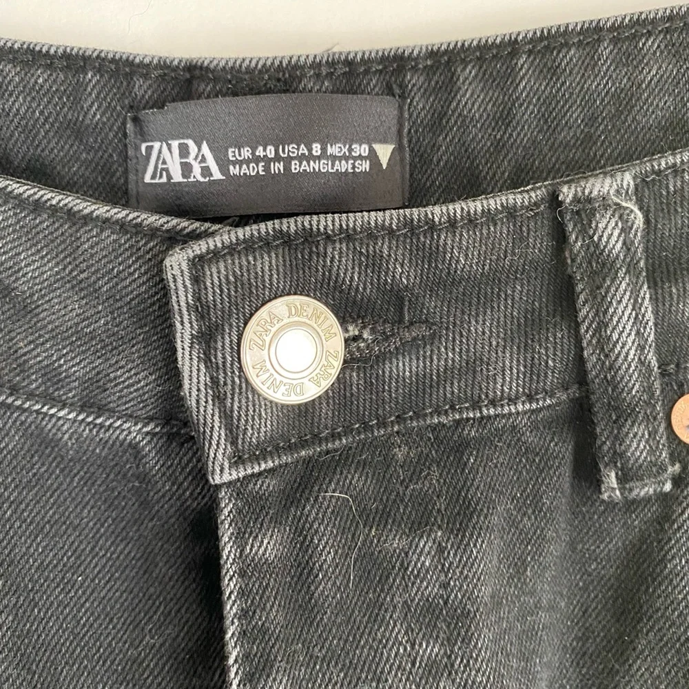 Zara mom shorts black 8 - Picture 2 of 2
